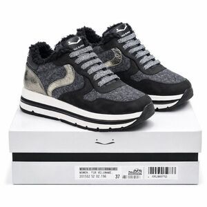 Voile Blanche $368 Maran Shearling Lined Sneaker Women 37 Italian Wool Leather
